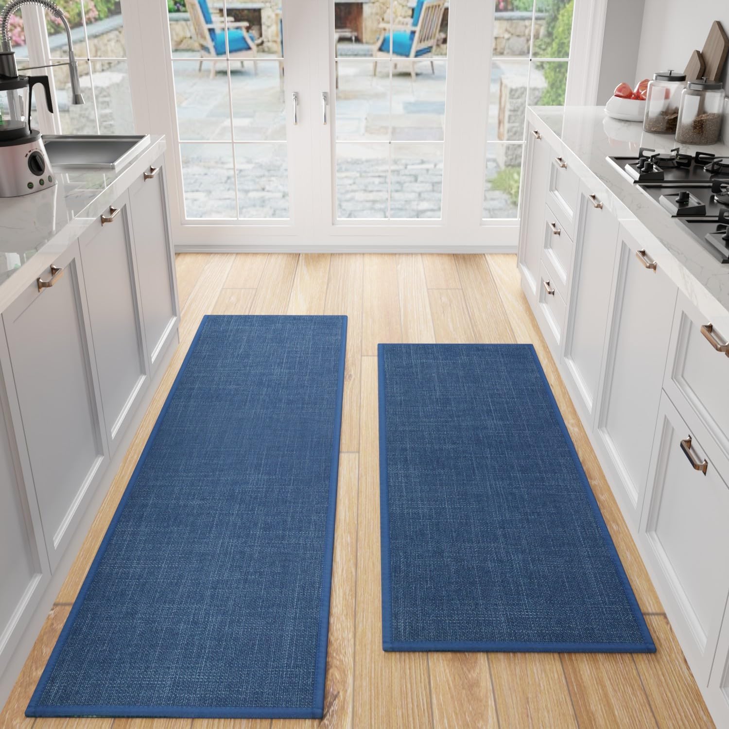 Cushioned Non Slip Kitchen Mat Set of 2 for Comfort and Safety