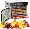 Food Dehydrators 8 Trays Stainless Steel Dehydrator - Precise Temp