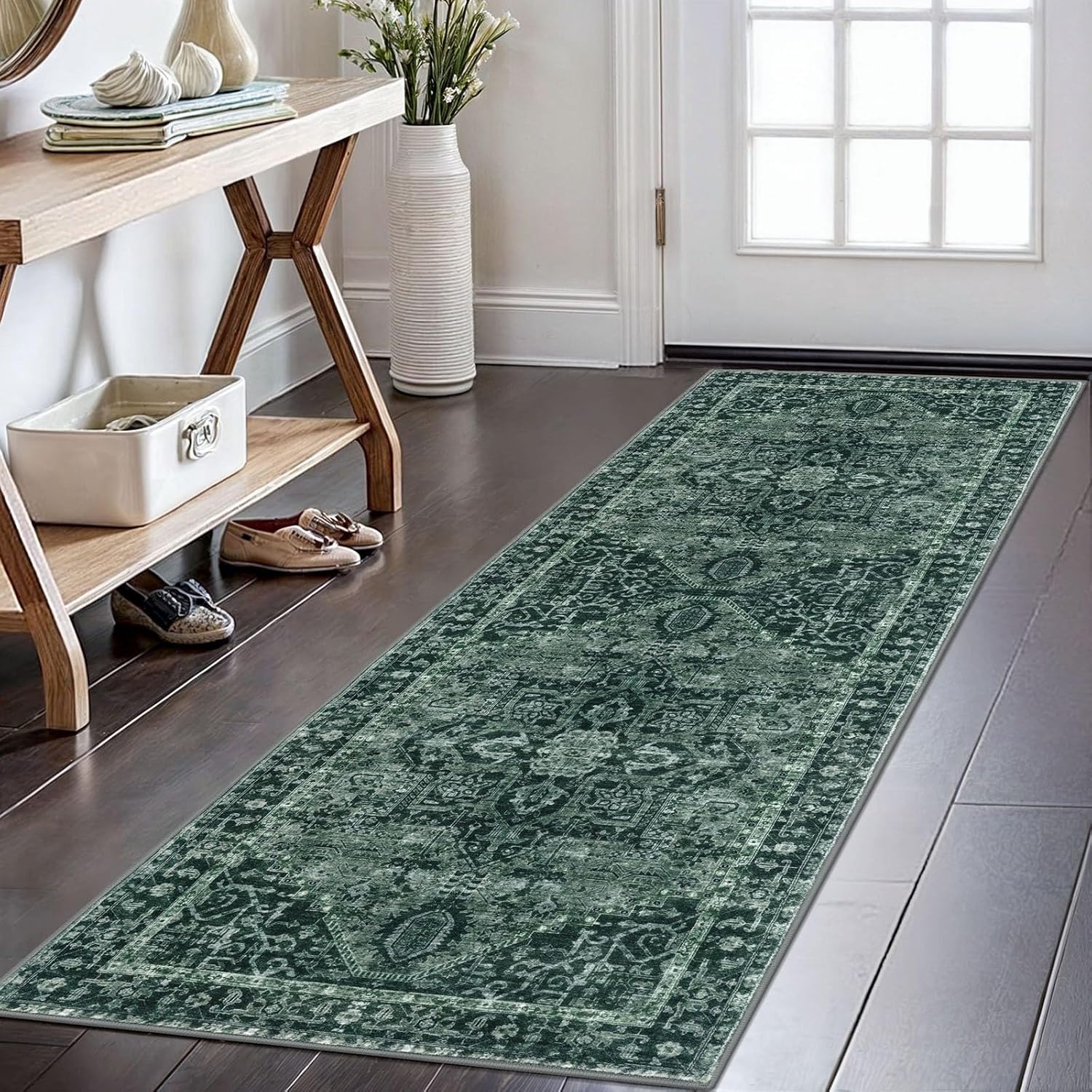 KOZYFLY Runners for Hallways 2x6 Ft Washable Kitchen Rug