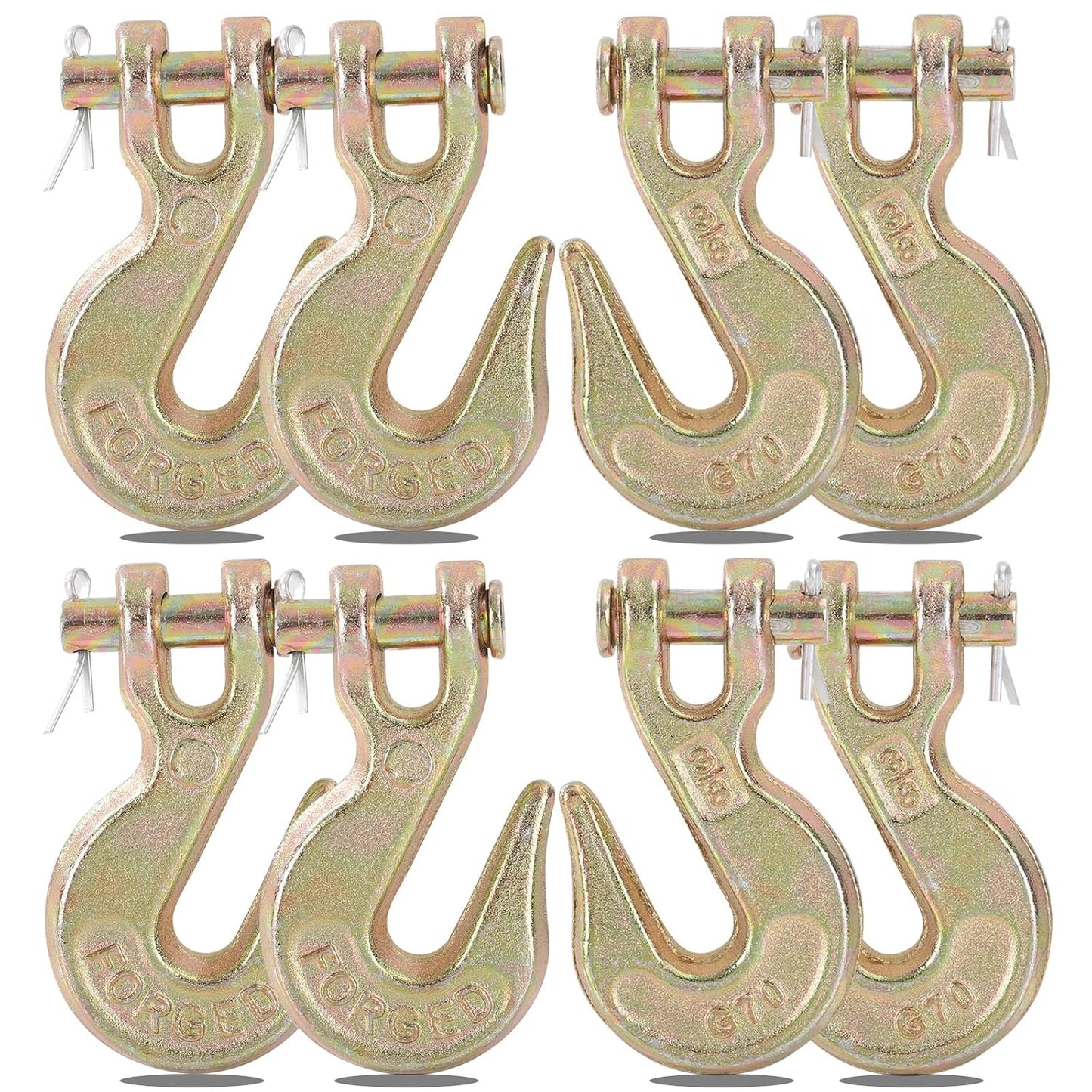 3/8 Inch Heavy Duty Clevis Grab Hooks for Secure Transport