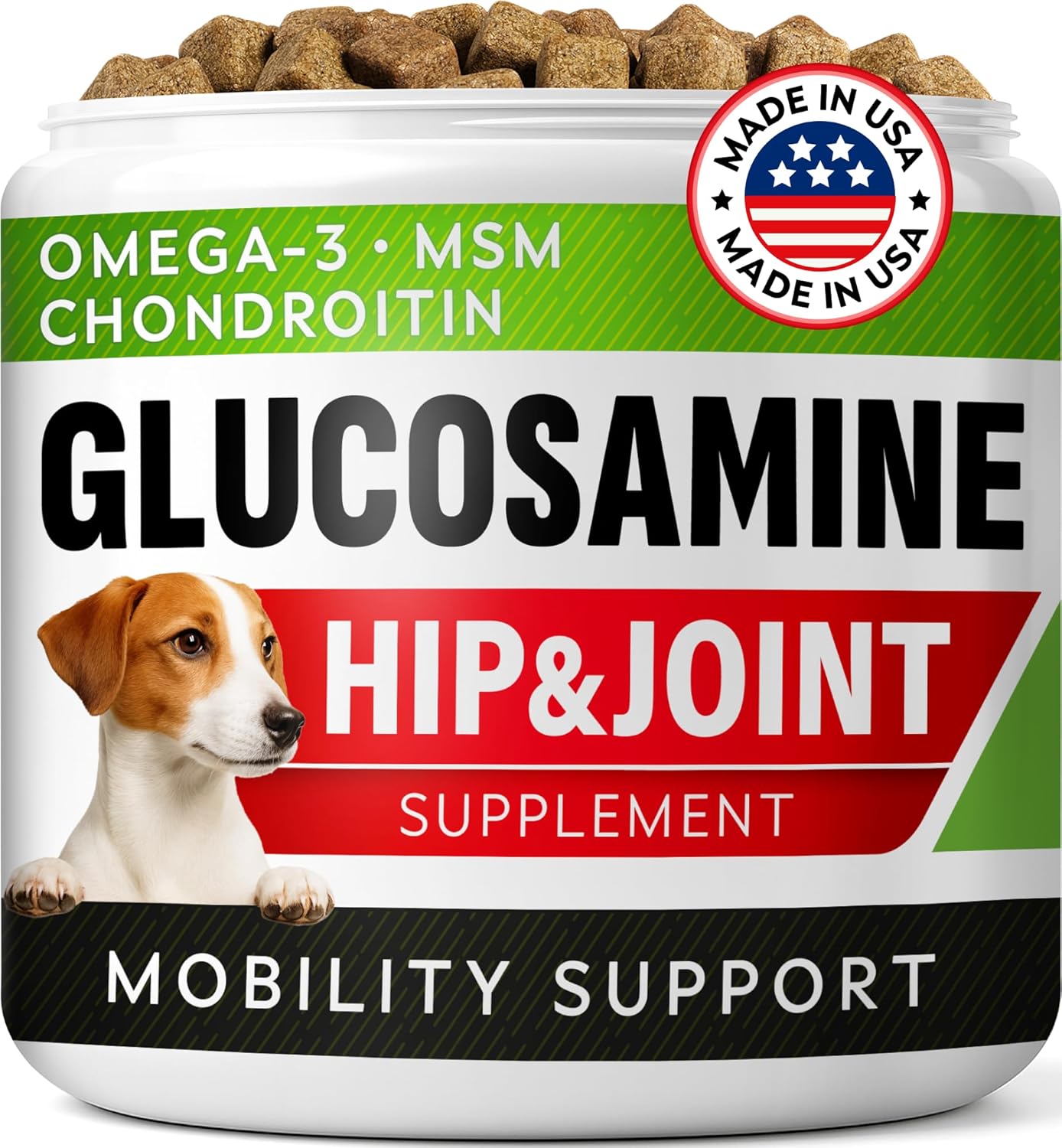 Glucosamine Treats for Dogs - Joint Supplement for Mobility