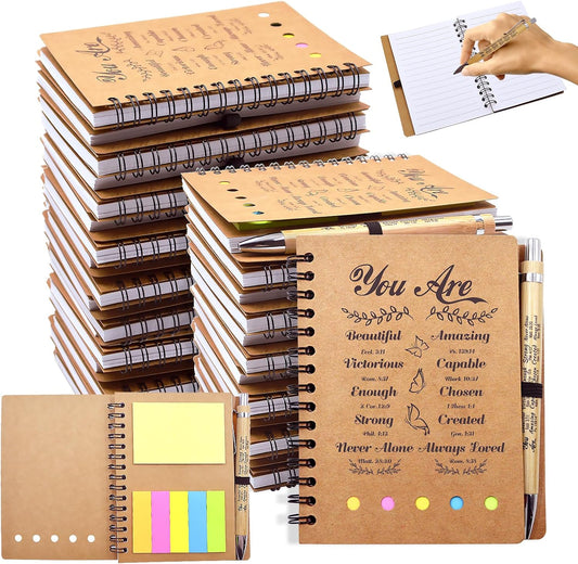 60 PCS Christian Gifts Prayer Journal Set for Faith-Based Events