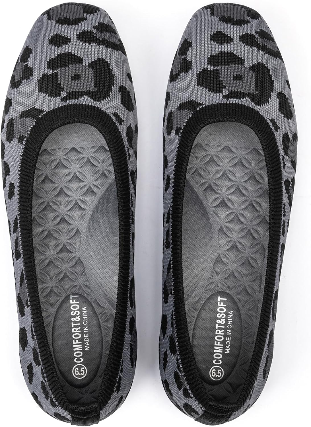 Stylish Square Toe Ballet Flats for Women - Comfortable Slip on Shoes
