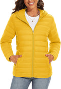 TACVASEN Women's Lightweight Puffer Jacket with Hood - Warm Everyday 2