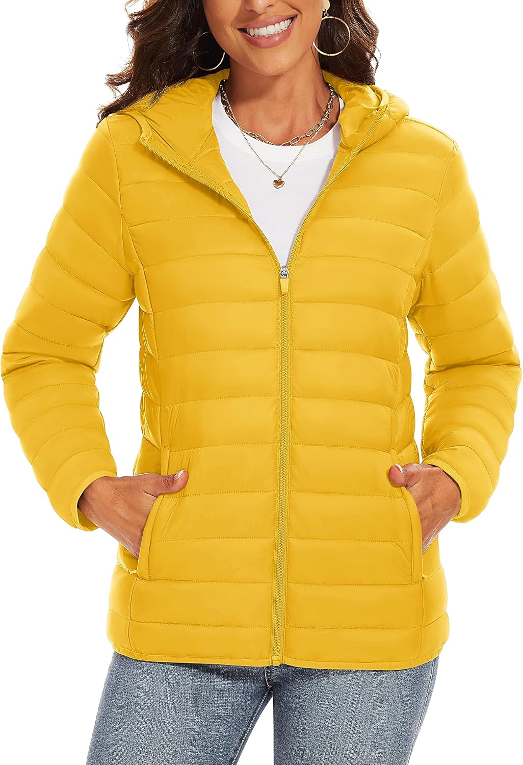 TACVASEN Women's Lightweight Puffer Jacket for Winter Wear