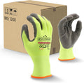 linconson 12 Pack Work Gloves Wrinkle Latex Coated - Heavy Duty
