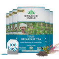 Tulsi Breakfast Herbal Tea - Energizing Black Tea with Adaptogen
