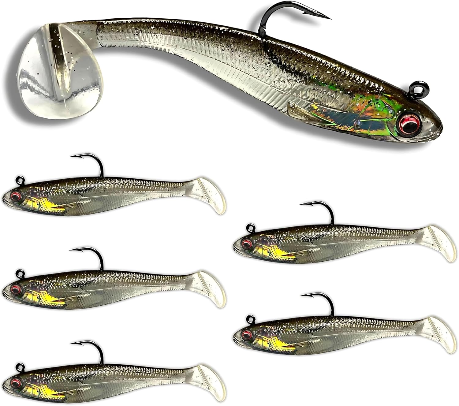 Patriot Shad: Scented Swimbaits with Strong Hooks