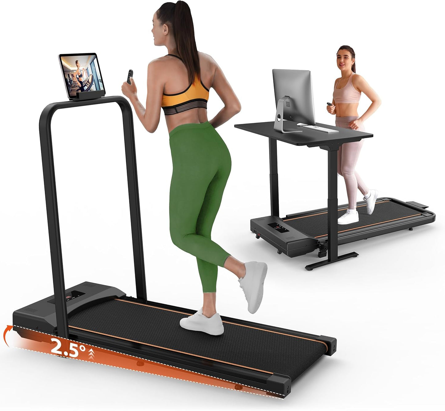 Portable Walking Pad - Quiet, Incline, Bluetooth