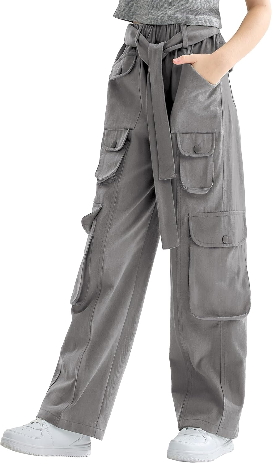 Stylish Rolanko Girls Cargo Pants for Trendy Y2K Fashion