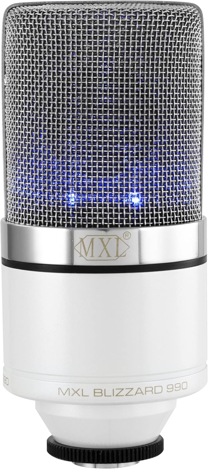 MXL 990 Condenser Microphone for Podcasting and Streaming