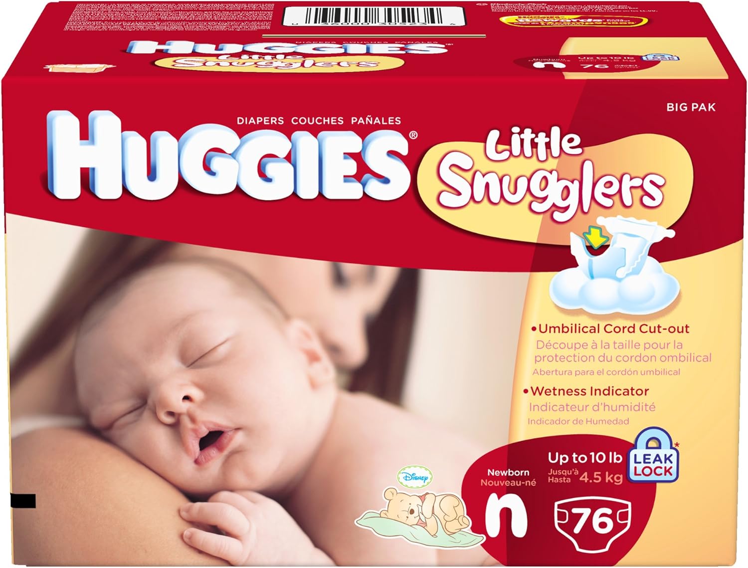 Huggies Little Snugglers Diapers - 76 Count Pack