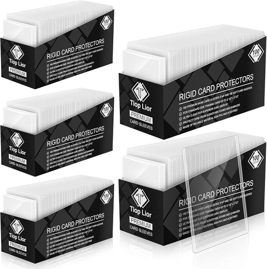 1000 Top Loader Card Sleeves for Baseball and Football Cards