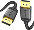 Silkland 54Gbps DisplayPort 2.1 Cable 15FT - High-Res Gaming