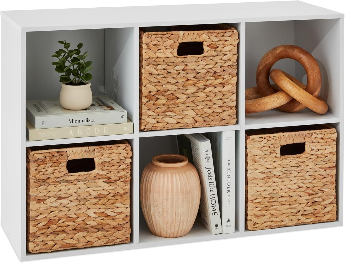 Customizable 6-Cube Storage Organizer for Home & Office Use
