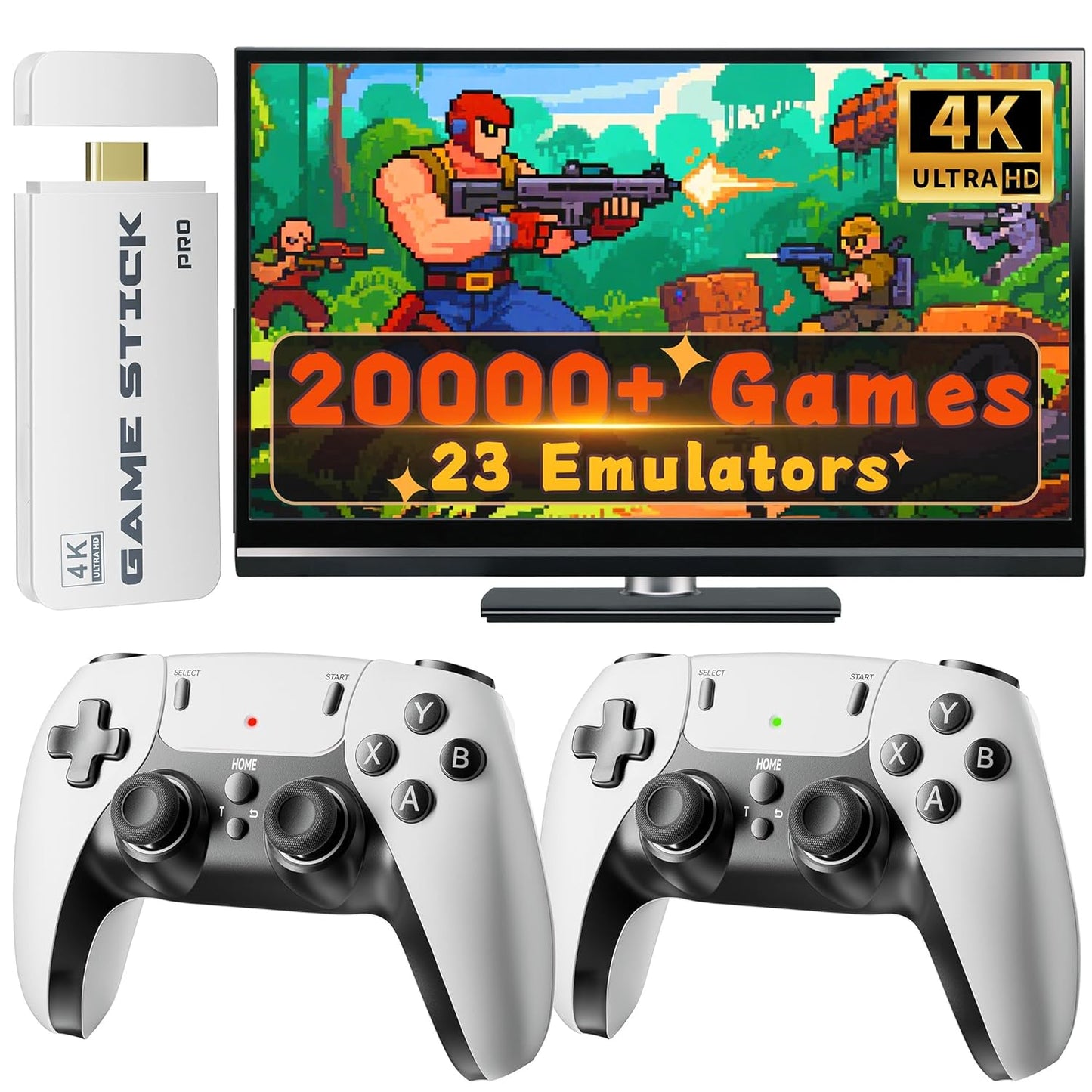 Huqjot Retro Gaming Console Stick Pro with 20000+ Games