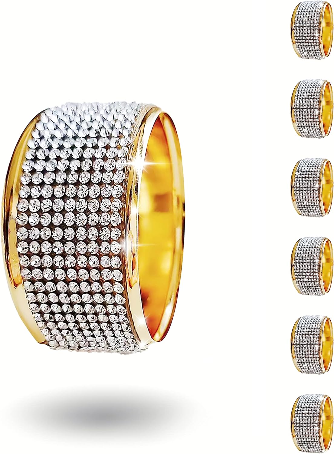 Elegant Gold Napkin Rings Set of 24 for Modern Table Decor