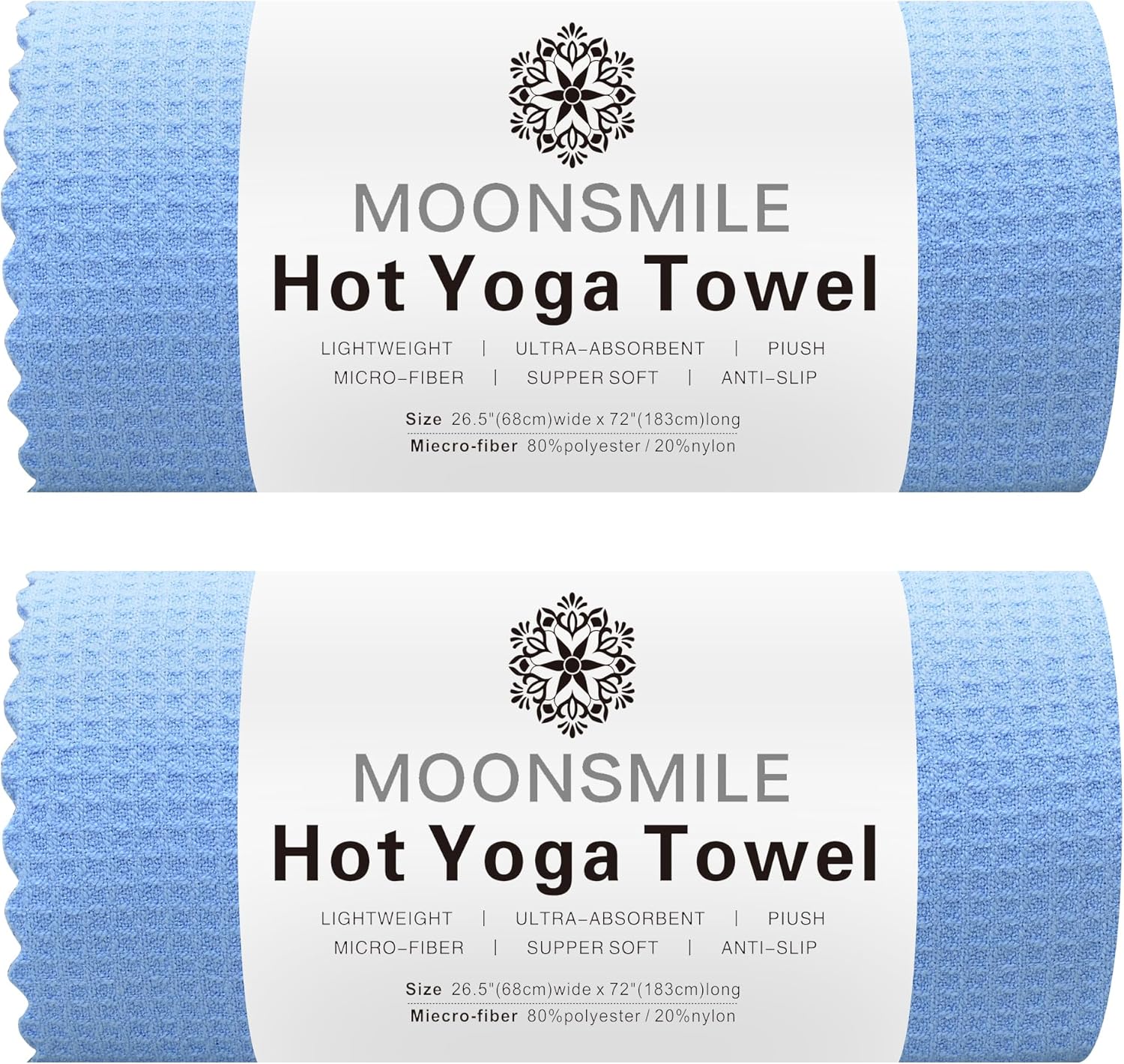 Microfiber Hot Yoga Towels - Non-Slip & Super Absorbent!