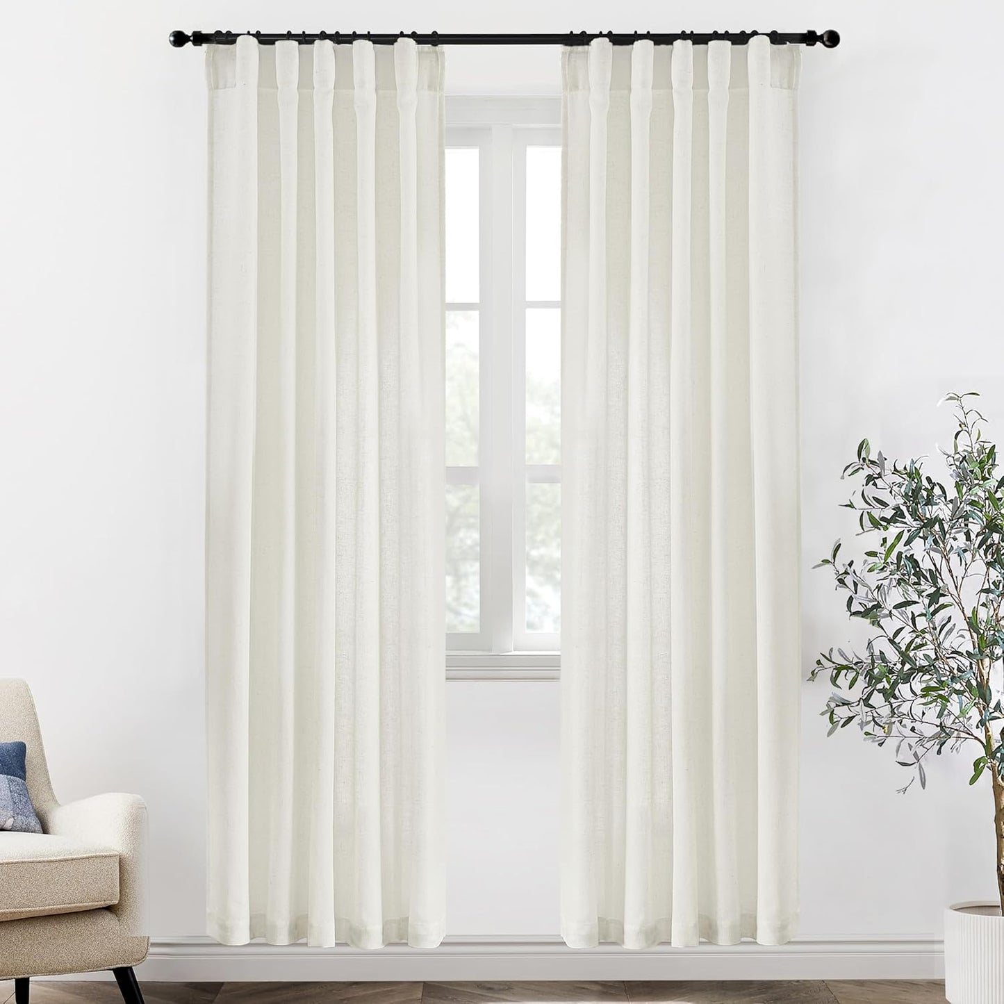 XTMYI 80 Inch Closet Curtains for Bedroom Closet Door Style