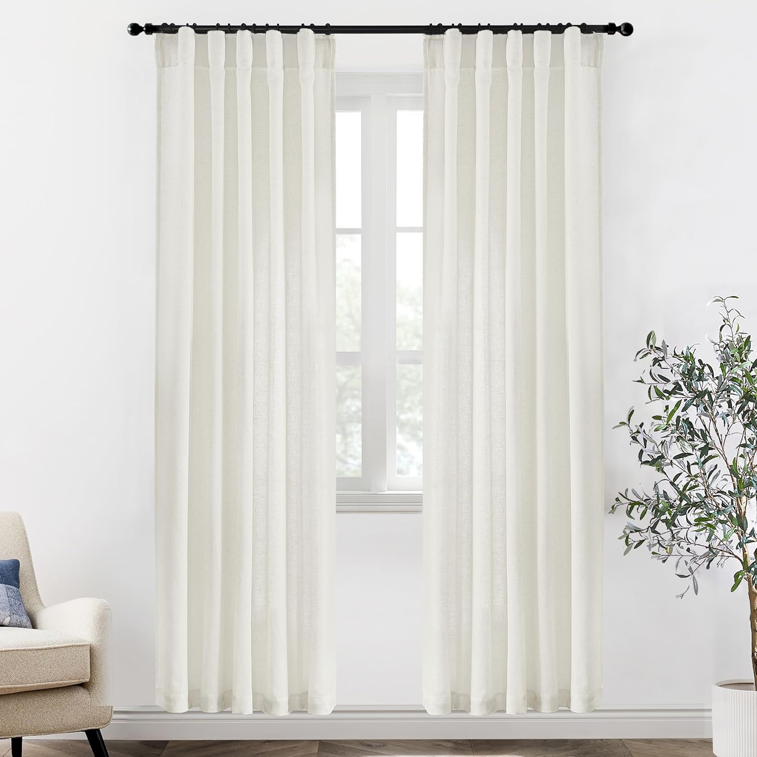 XTMYI 80 Inch Closet Curtains for Bedroom Closet Door Style