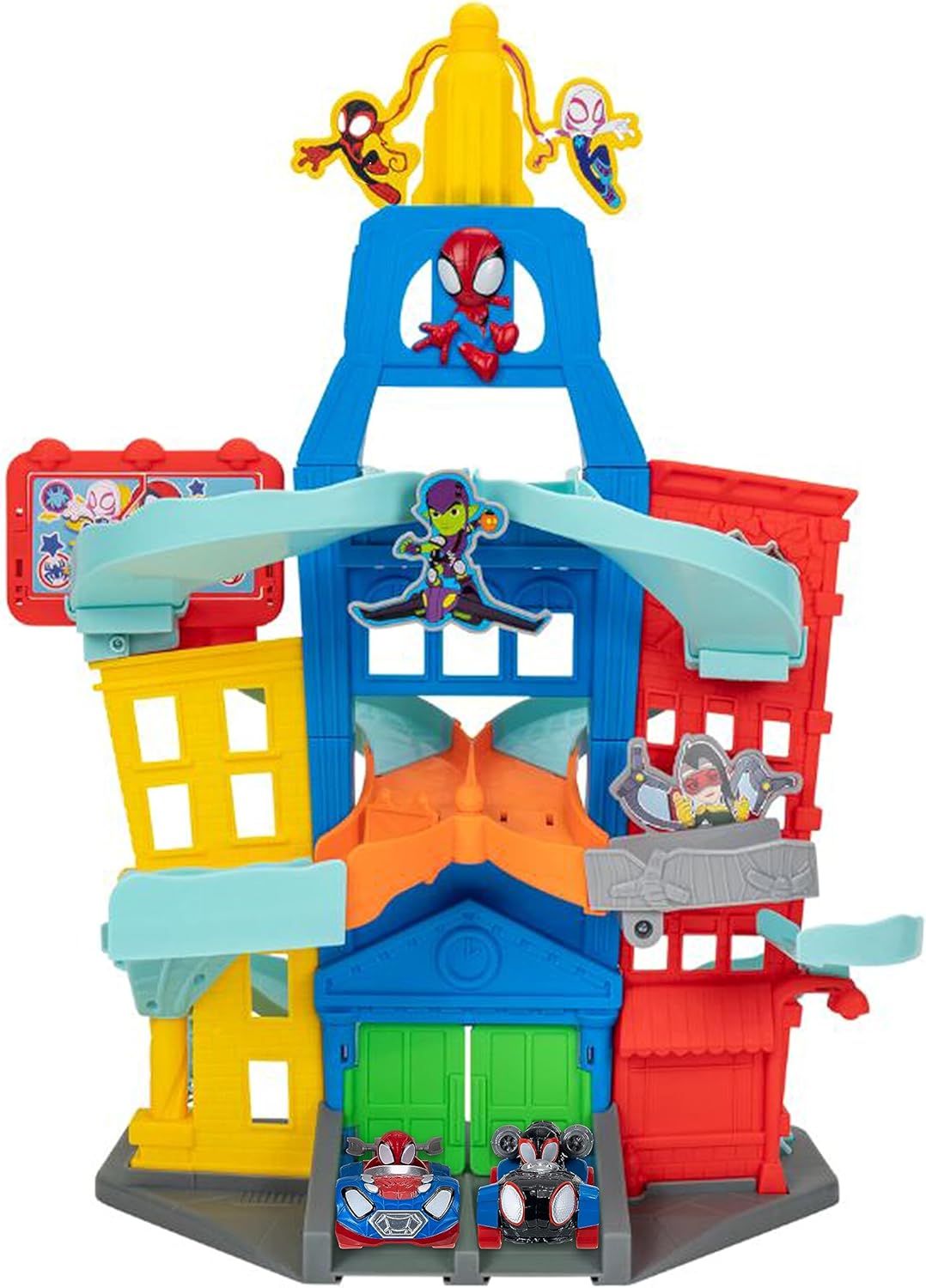 Marvel Spidey and His Amazing Friends City Track Set Adventure