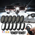 12 Pods Pure White LED Rock Lights Underglow Kit - Bright 6600K