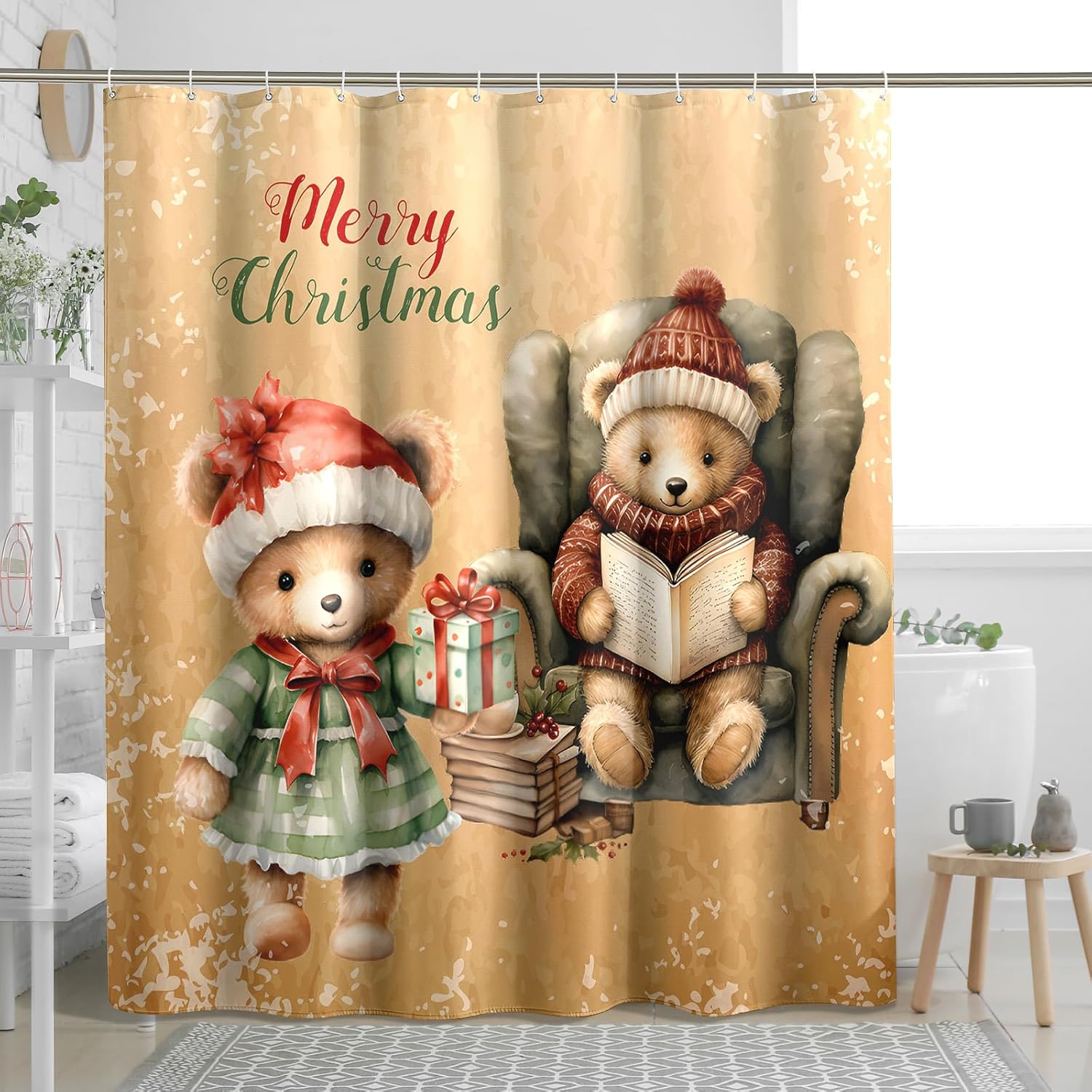 Merry Bears Christmas Shower Set
