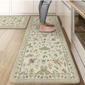LEEVAN Anti Fatigue Kitchen Mats Set 20in x 31in + 20in x 47in