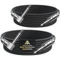 Neutrik Guitar Cable 10ft 2-Pack, Kevlar-Reinforced, Better Solder, AA AUDIO ACCESSORY