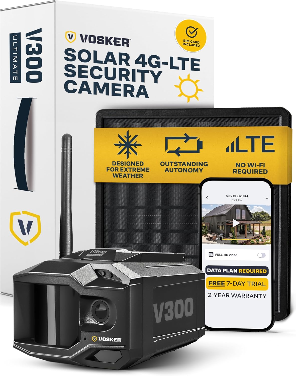 Ultimate 4G-LTE Security Camera | Solar Powered | No WiFi Needed