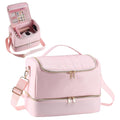 Nail Polish Organizer Case - Travel Nail Storage with Lamp Compartment