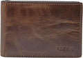 Fossil Men's Leather Slim Minimalist Bifold Front Pocket Wallet - Slim