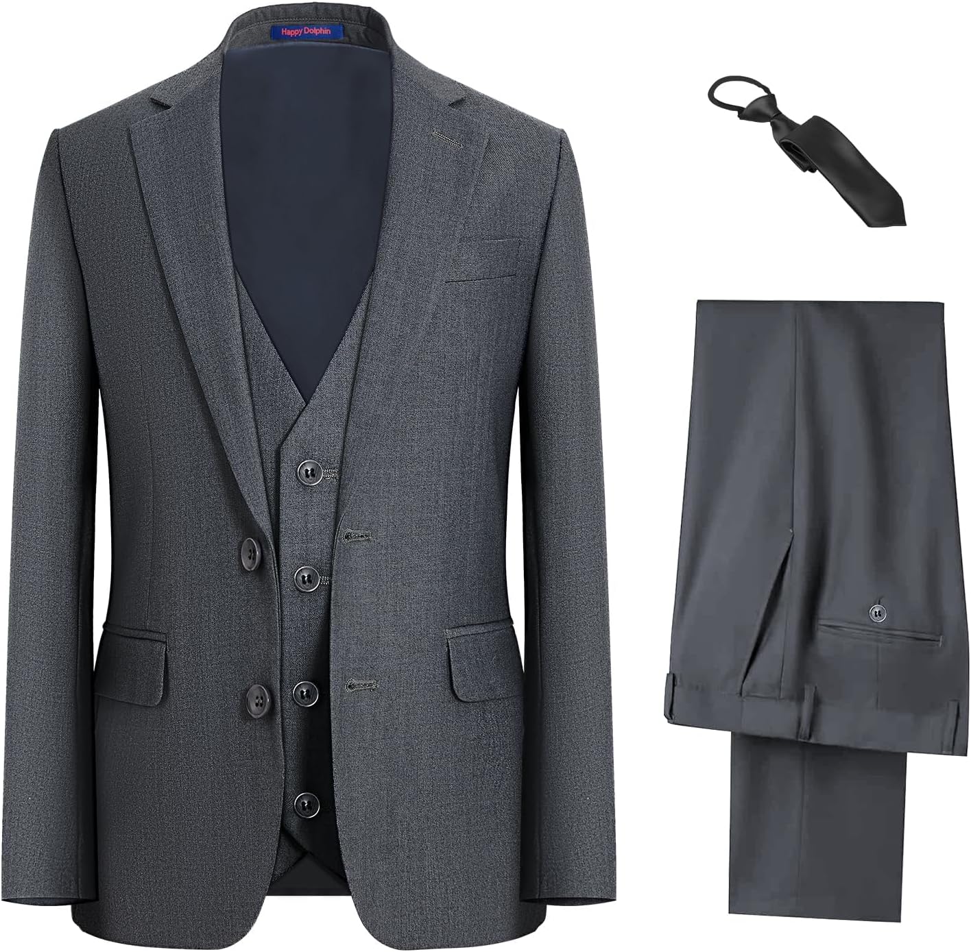 Happy Dolphin Boys Suit Set for Weddings and Special Occasions