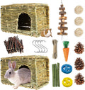 Bunny Grass House Hand-Made Edible Natural Grass Hideaway - Cozy Nest