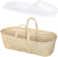 Baby Wicker Moses Basket Natural Look Baby Basket - Portable Bassinet