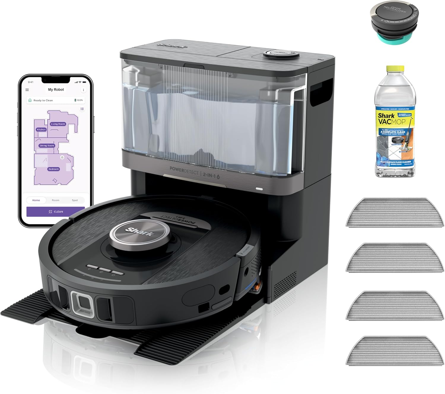 Shark PowerDetect Robot Vacuum and Mop for Effortless Cleaning