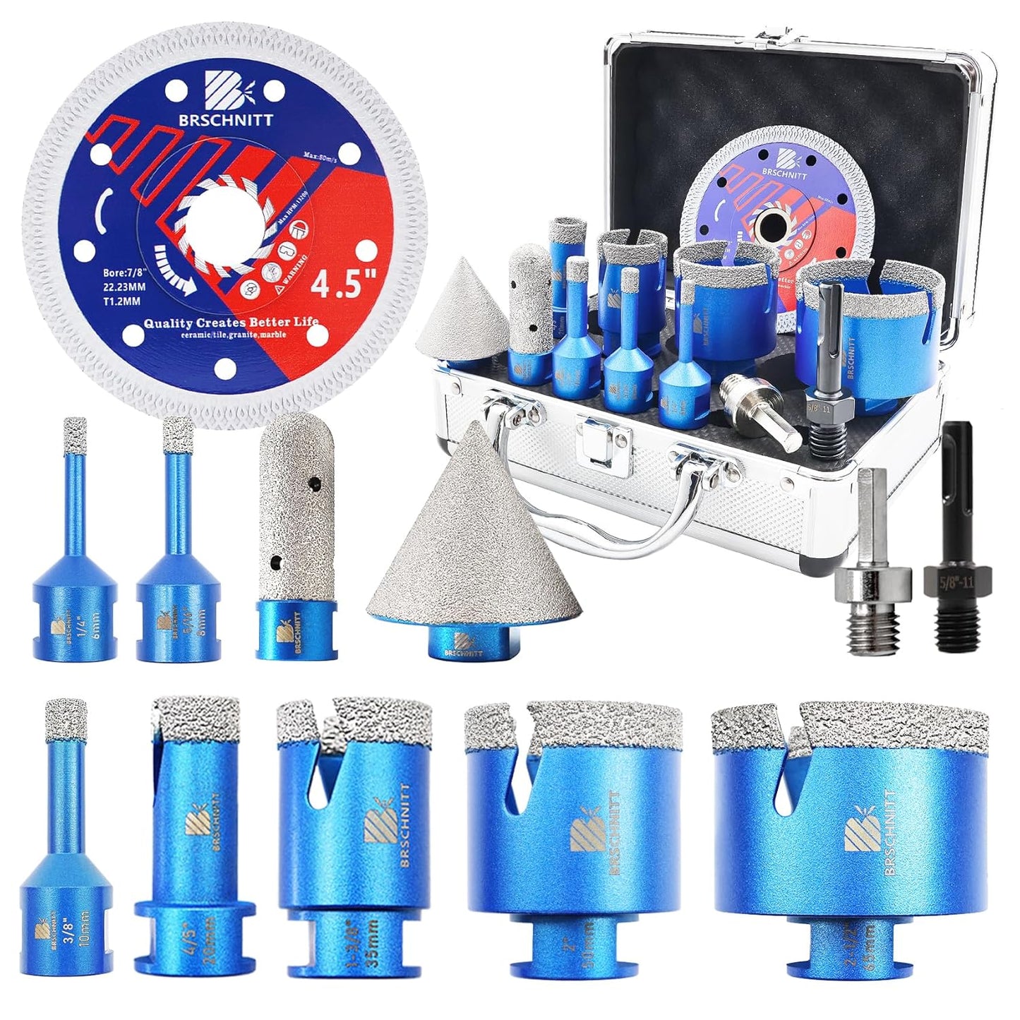 Diamond Core Drill Bit Set for Porcelain Tile and Marble