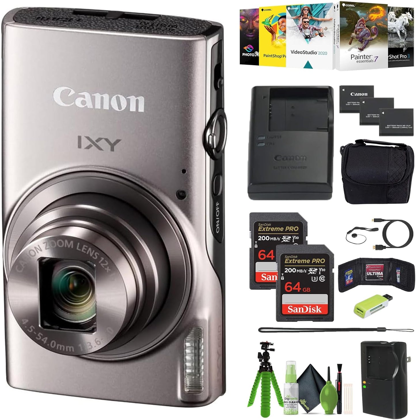 Canon PowerShot IXY 650 Compact Digital Camera with 12x Zoom