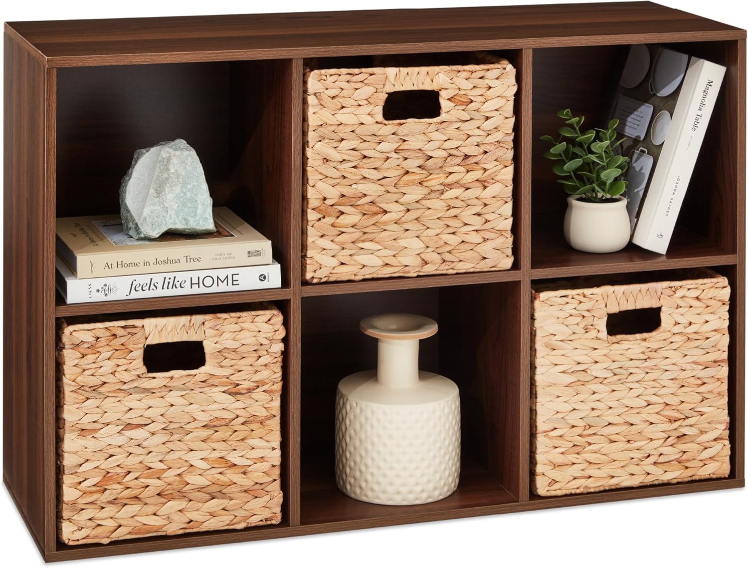 Customizable 6-Cube Storage Organizer for Home or Office Use
