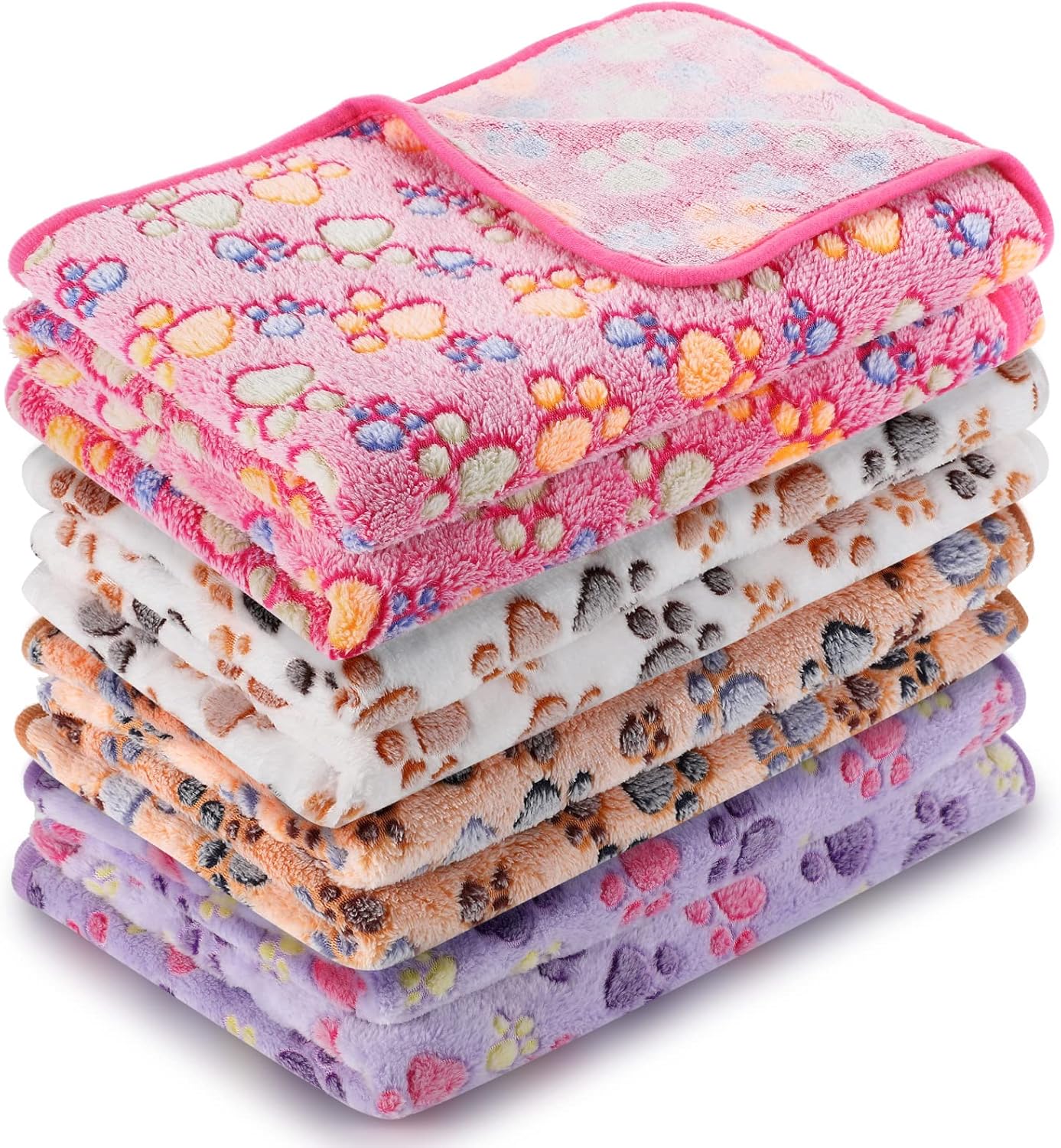 Tatuo 4 Pcs Dog Blanket for Pet Puppy Teething Toys