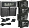 Kastar 4-Pack Battery and LCD Dual Fast Charger - Reliable Power
