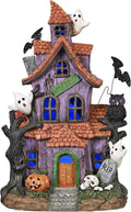 Lighted Halloween Village House Decoration - Spooky LED 9 in