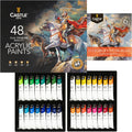 Acrylic Paint Set 48 x 22ML - New Improved Formula Satin Finish
