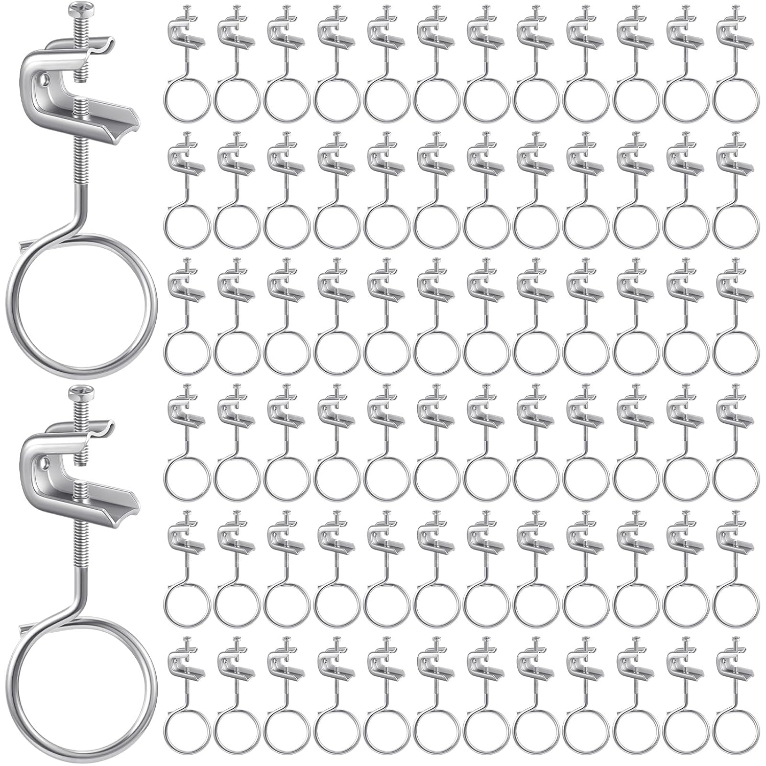 Hicarer 50 Set 1/4in x 20 Beam Clamp Steel C Clamps for Versatile Use