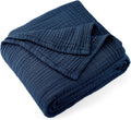 100% Cotton Muslin Throw Blanket 90in x 90in - Lightweight 4-Layer