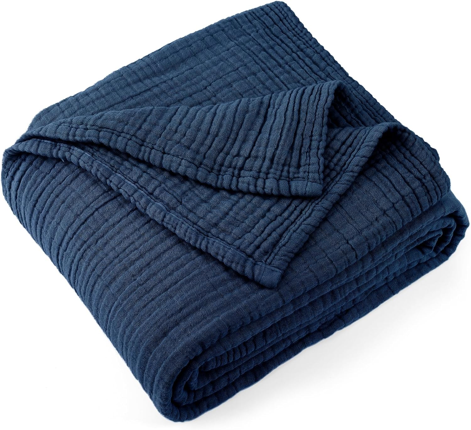 Carriediosa 100% Cotton Muslin Throw Blanket for All Seasons
