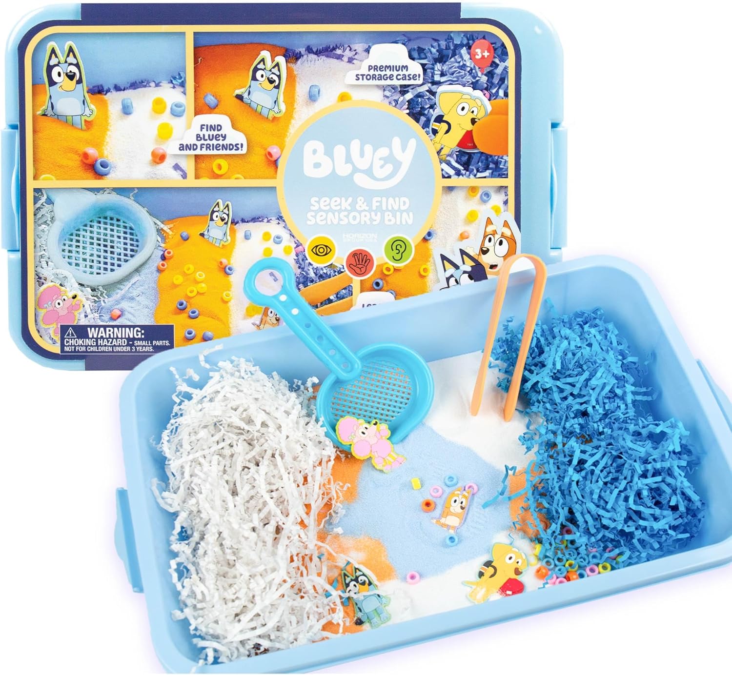 Bluey Seek & Find Sensory Bin Kit - Hours of Fun!