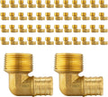 Efield Pex 3/4in x 3/4in Male Threaded NPT Elbow Crimp Fittings - 50