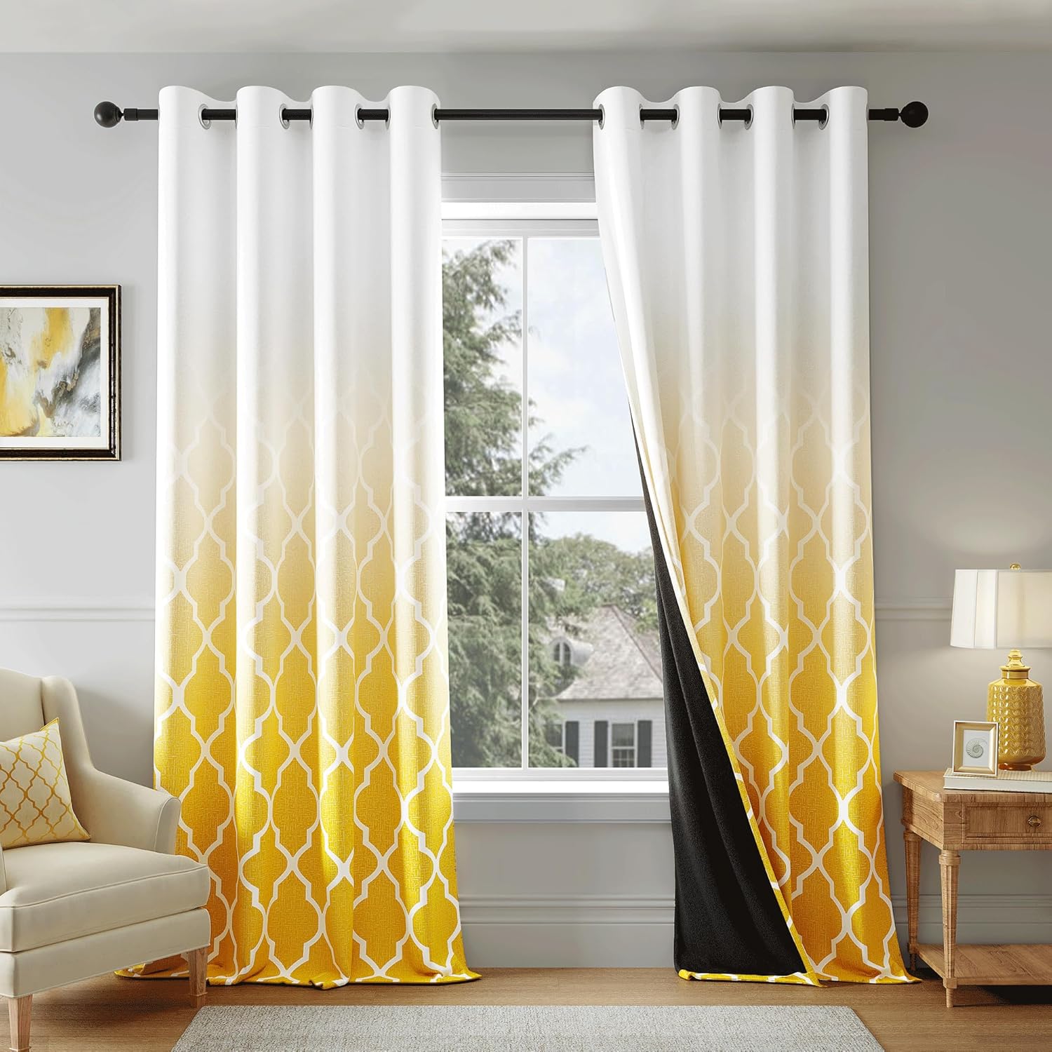 Metro Parlor Ombre Blackout Curtains for Elegant Home Decor