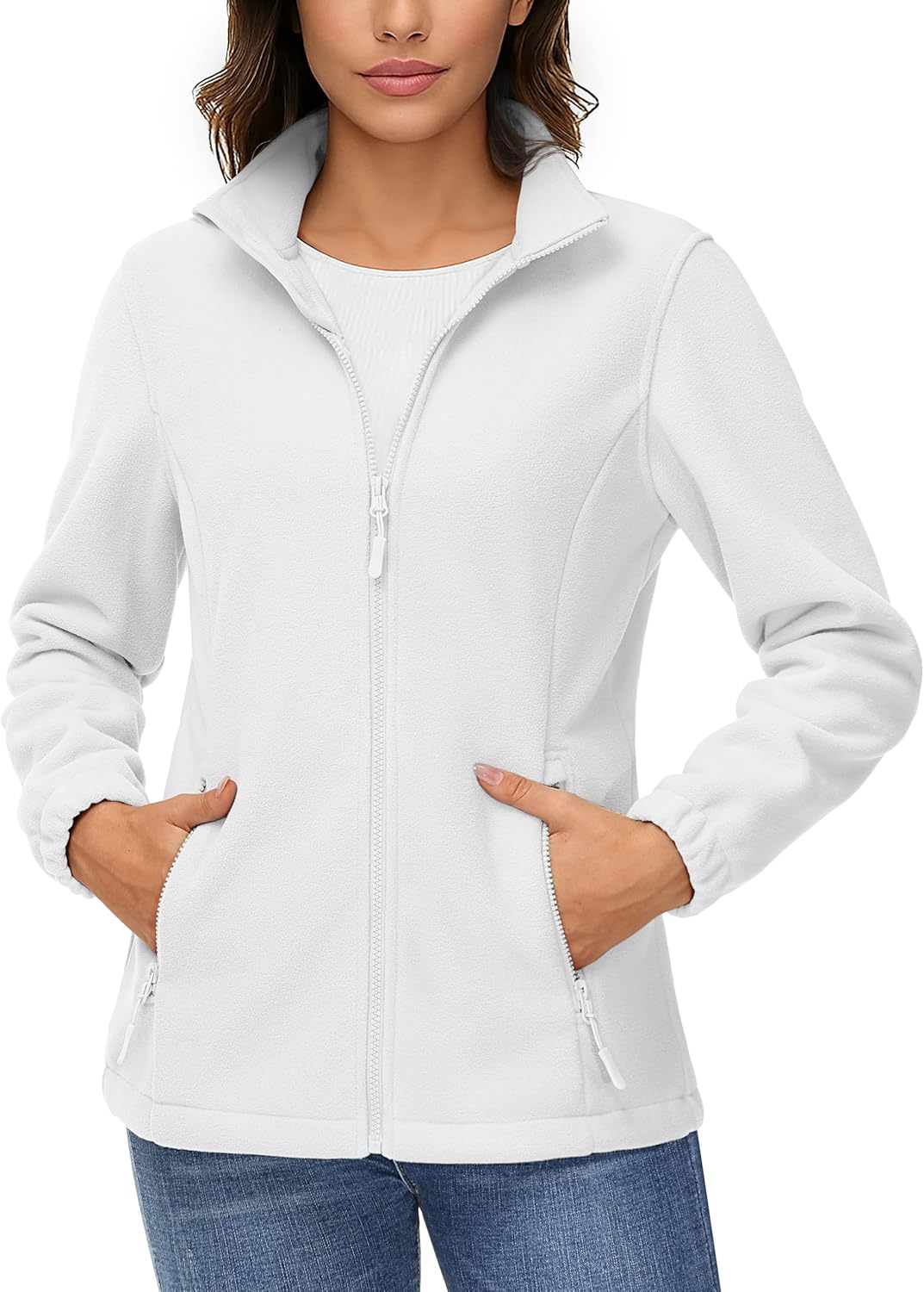 TACVASEN Women's Soft Fleece Jacket for Winter Warmth and Style